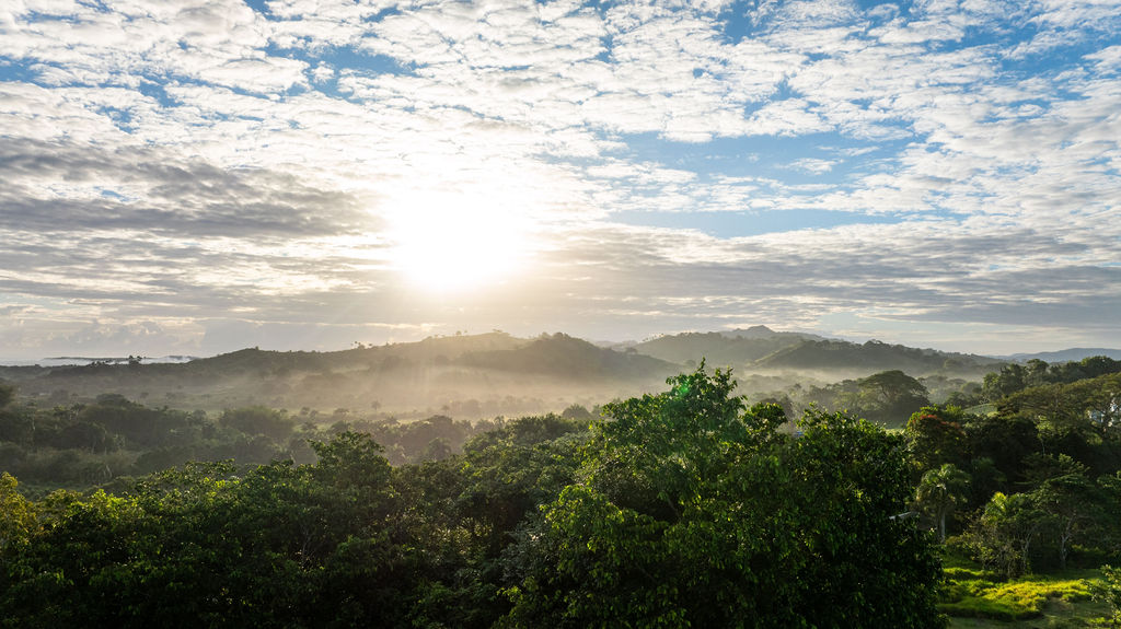 Vista aérea del rancho
